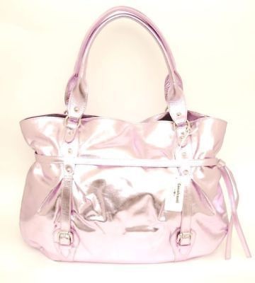 NWT CAVALCANTI Italian Leather LARGE TOTE HANDBAG~LILAC