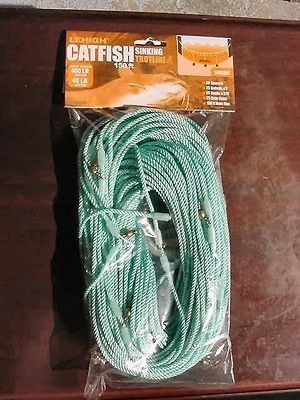 New Lehigh 400 lb 150ft Sinking Trotline, Catfish