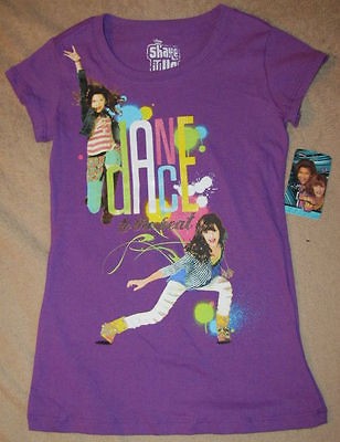 Disneys SHAKE IT UP *Dance* Purple Tee T Shirt sz 14/16