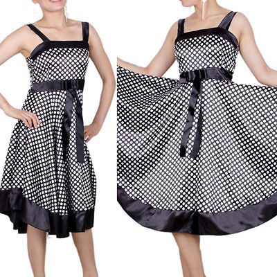 Summer Fashion Korean Ladies Dots Polka Dress Spaghetti Strap E202 