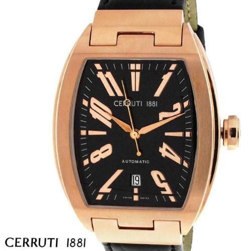 CERRUTI 1881 MENS C TONNEAU SWISS ETA 2824 AUTOMATIC GT WATCH NEW 