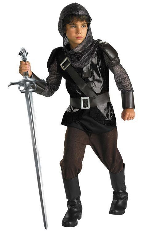 Prince Caspian Narnia Medieval Knight Black Dress Up Halloween Child 