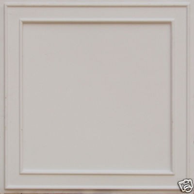 207 White Matt Faux Tin Decorative Ceiling Tiles~*~