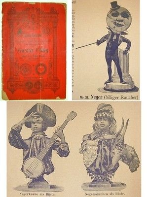   19c 1881 German Automaton Sales Catalog Musical Doll Clock Figures