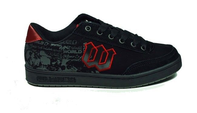 WORLD INDUSTRIES BASIC SE BLACK DOOMSDAY SKATEBOARDING ATHLETIC SHOES 