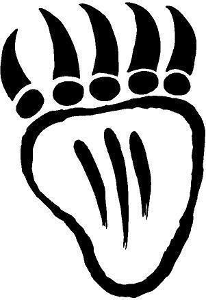 Native American Bear Paw Symbol Vinyl Decal Sticker Car Truck Sign RV 