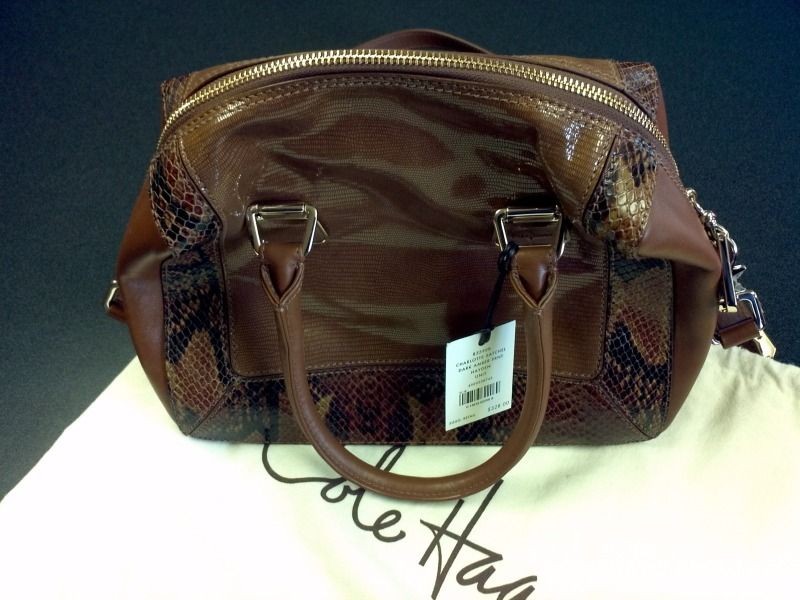 Cole Haan   Hayden Charlotte Medium Satchel  Bronze/Brown **NWT 