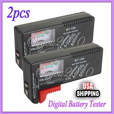   Universal Battery Cell Tester AA AAA C/D 9V Volt Button Checker