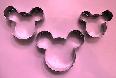 mickey mouse biscuit cookie cutter 3pcs/set 125A1112