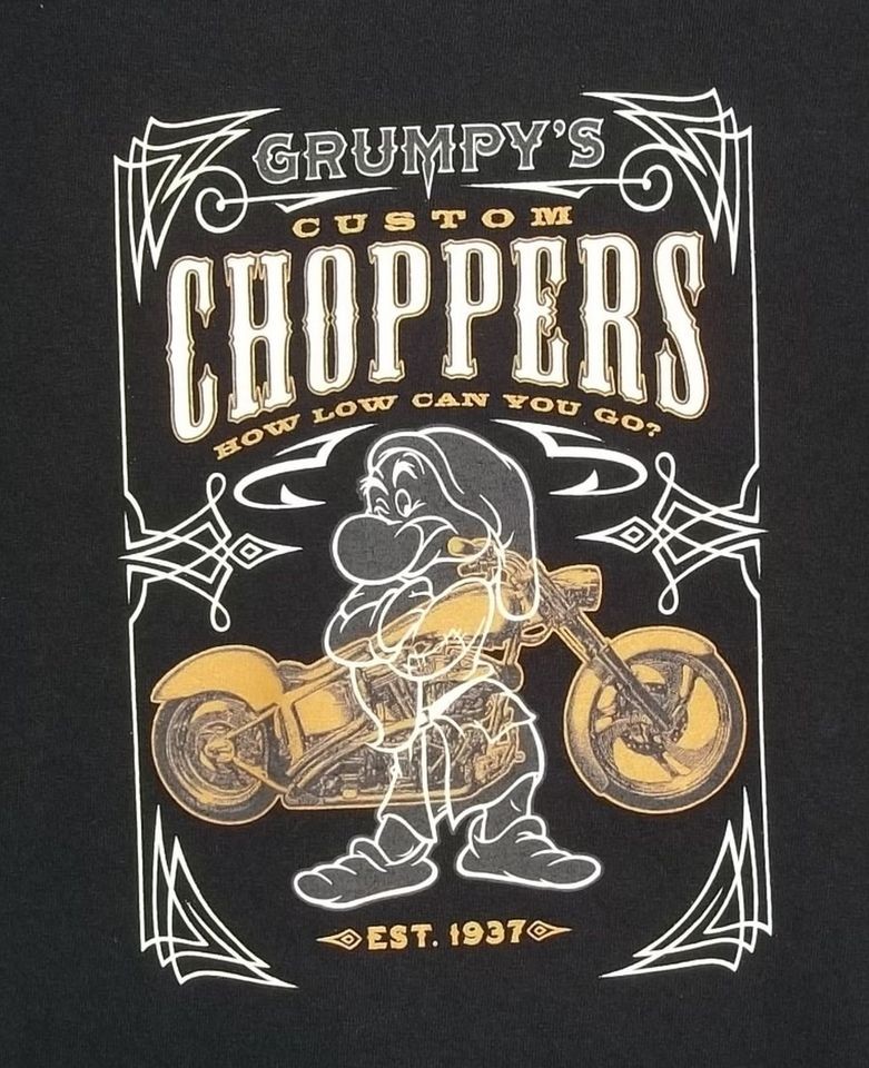   Disney World WDW Custom Choppers Motorcycle T Shirt XL 100% Cotton