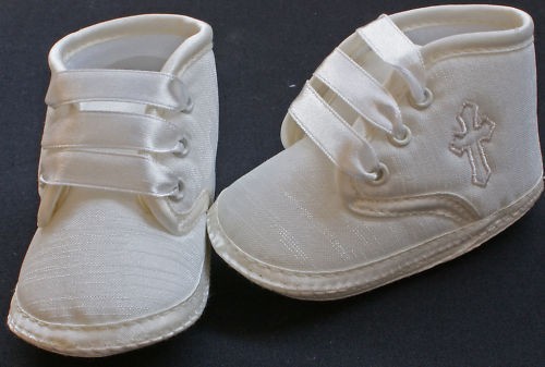 NEW baby boy christening boots shoes 1 3 3 6 6 12 ivory