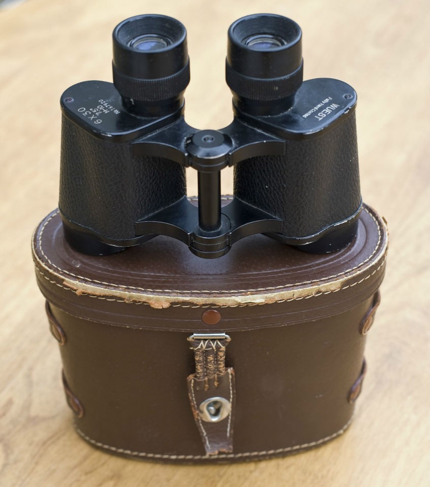 Vintage Wuest Binoculars 6x30 7.5 H 10 Japan with Case 6 x 30 working