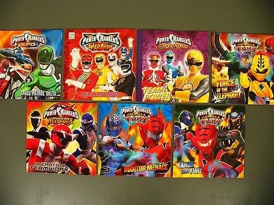 Power Rangers lot 7 kids story picture books Wild Force/Jungle Fury 