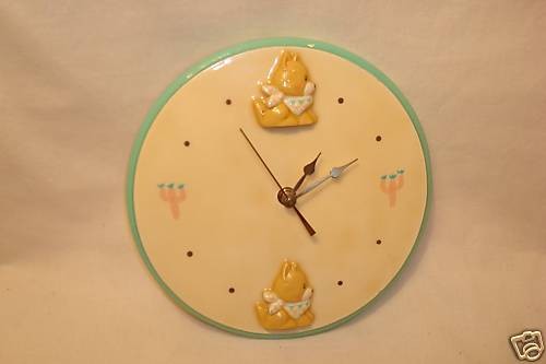 BABY COYOTE Southwest CLOCK w/Cactus Home Decor/Nursery