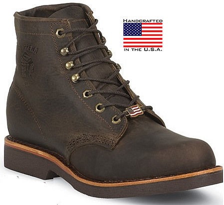 Chippewa 20065 6 CHOCOLATE APACHE LACERno steel toe