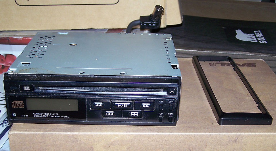 CLARION CD PLAYER DECK AND SPEAKERS FROM A 1994 SUBARU LS