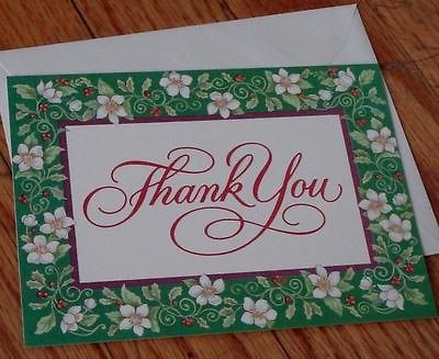 NEVER USED Vintage Thank You Greeting Card, GREAT COND