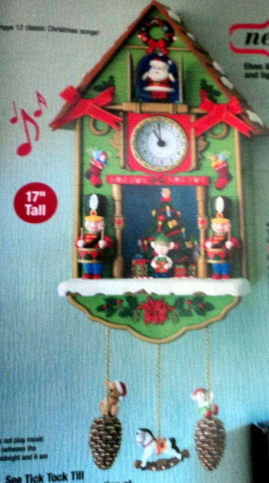 AVON TICK TOCK TILL CHRISTMAS CLOCK AVON EXCLUSIVE NIB