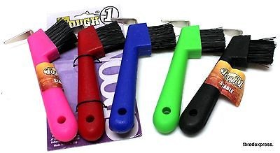 Lot of 5 Tough 1 Hoof Picks w/ Brush Assorted Colors Horse Tack Equine