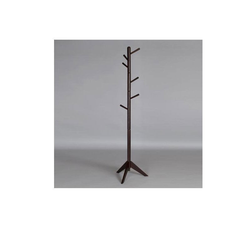   Solid Wood Swival Hall Tree Coat Rack Hooks in Every Direction