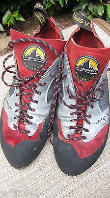 La Sportiva Nago Rock Climbing Caving shoes  US Mens 12.5, Womens 13.5 