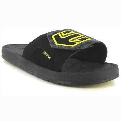 Etnies Iconic Genuine Beach Sandal Black Grey Yellow Sizes UK 7 11