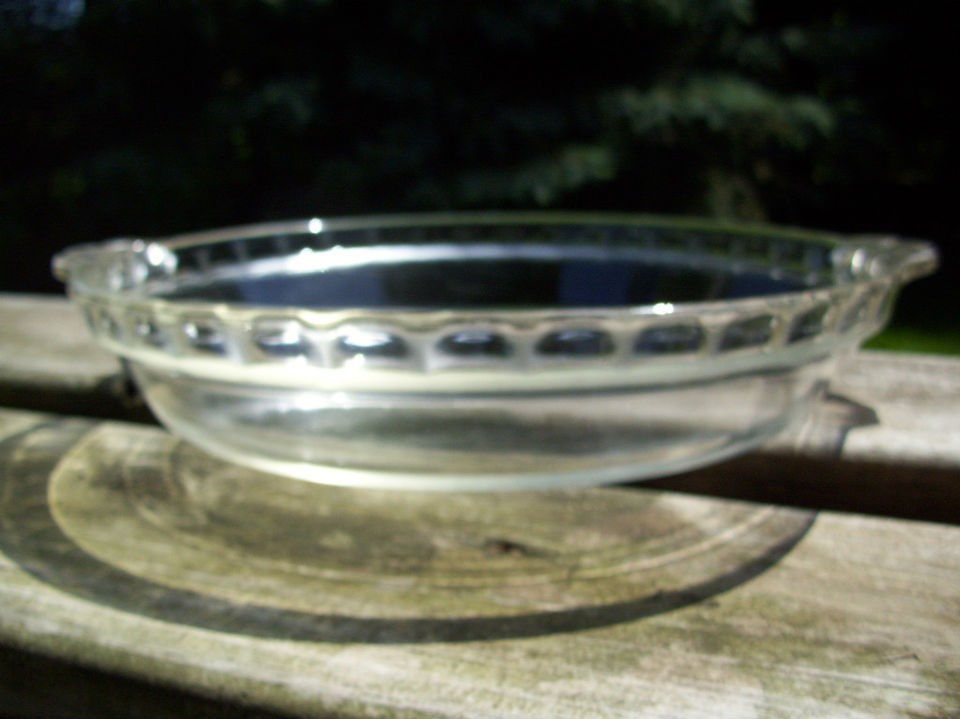 Vintage Clear Pyrex Juice Catcher Glass Pie Plate