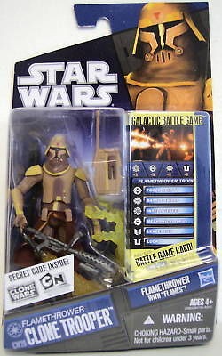 FLAMETHROWER TROOPER Star Wars The Clone Wars Action Figure #CW26 2010