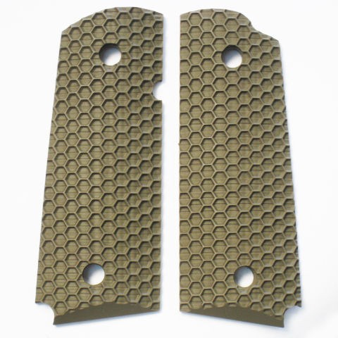 Colt Kimber Compact Officers 1911 WASP NEST Texture grips   Coyote 