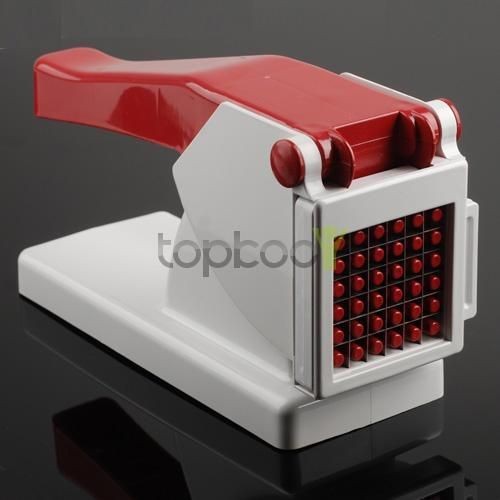   Vegetable Potato Chips Maker Chopper French Fry Cutter Two Blades