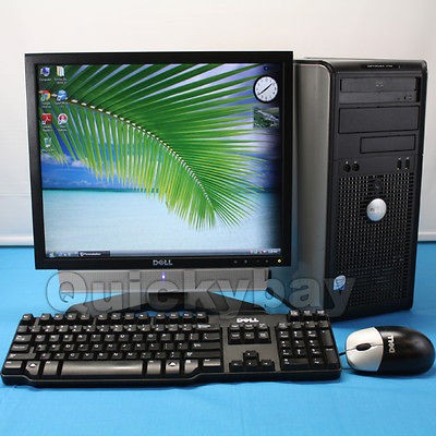 Dell Optiplex 745 Desktop Tower 4GB/ 1TB/ DVD+RW/ Windows 7 + 19 LCD 