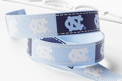 UNC Grosgrain Ribbon 5/8 inch 3 yards Tar Heels Collegiate Ribbon