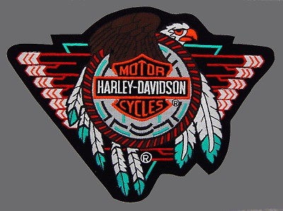 HARLEY DAVIDSON RARE FEATHER CONCHO PATCH (XXL)