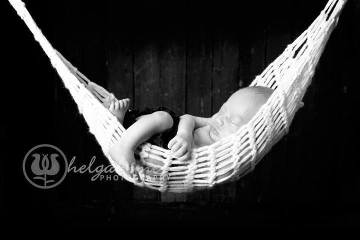 Newborn Hammock Cocoon Baby Photography Prop WHITE Handmade 0 3months