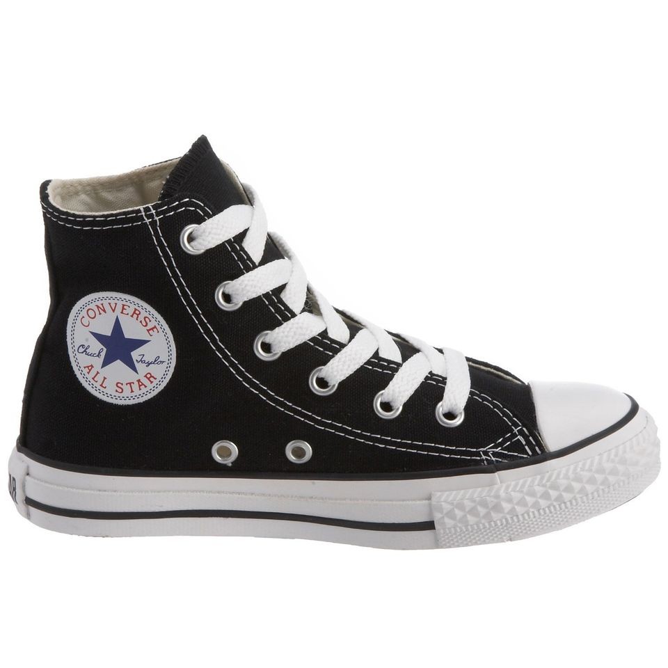 CONVERSE CHUCKS BLACK/WHITE HI TOP CANVAS NEW IN BOX ( KIDS )SIZES 