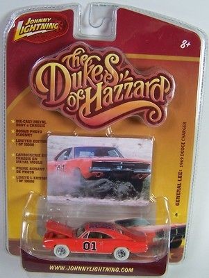 NEW 1/64 JOHNNY LIGHTNING DUKES OF HAZZARD GENERAL LEE CHARGER WHITE 