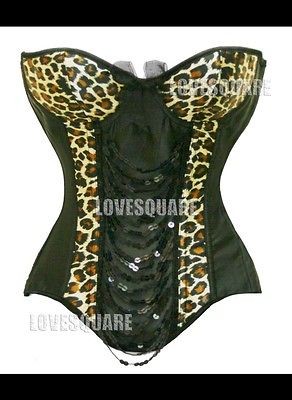 leopard print corset in Corsets & Bustiers