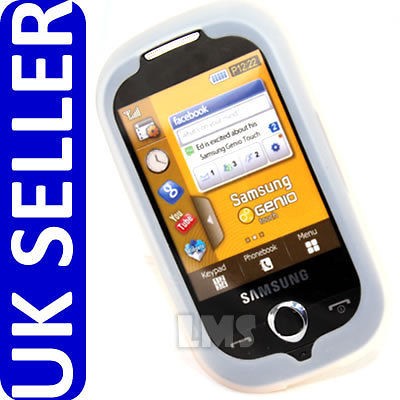 WHITE SILICONE CASE SKIN FOR SAMSUNG S3650 GENIO CORBY