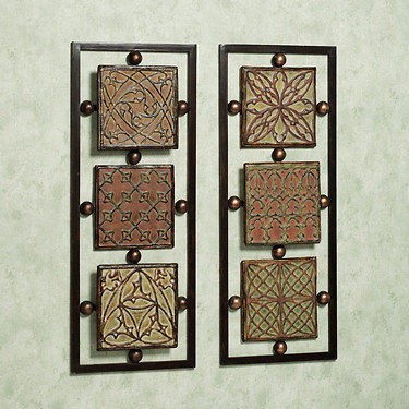 Celtic Metal Wall Art Colored Dimensional Decorative Plaque Panels