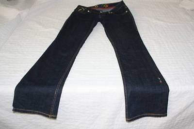 COOGI STRETCH DARK DENIM BLUE JEANS WOMENS SIZE 7 / 8