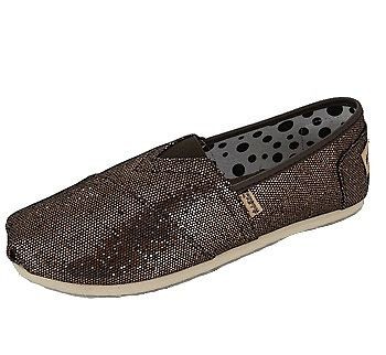 Sparkle Glitter Slip On Coffee Mule Shoe Bob Flat Women 6, 6.5, 7, 7 