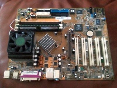 Asus A7N8X X Motherboard Athlon XP 2500 cpu and 1gb RAM Fan Heatsink