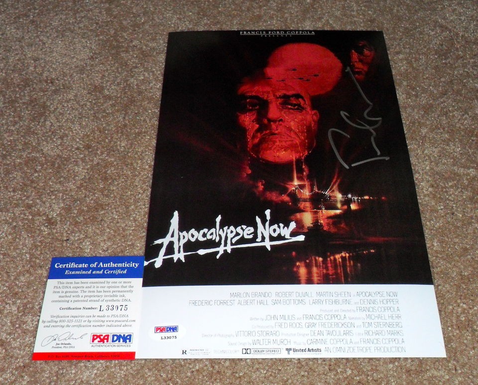 Francis Ford Coppola Signed APOCALYPSE NOW 8x12 in. Movie Poster PSA 