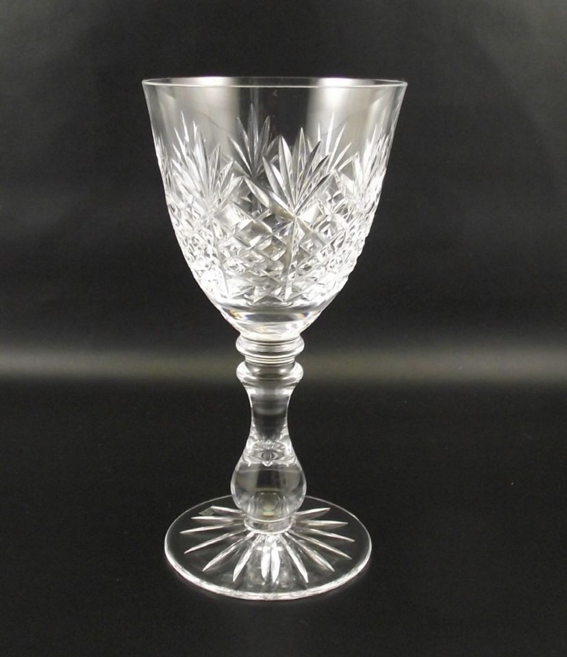 Thomas Webb English Crystal 6 Wine Goblet~England (*)