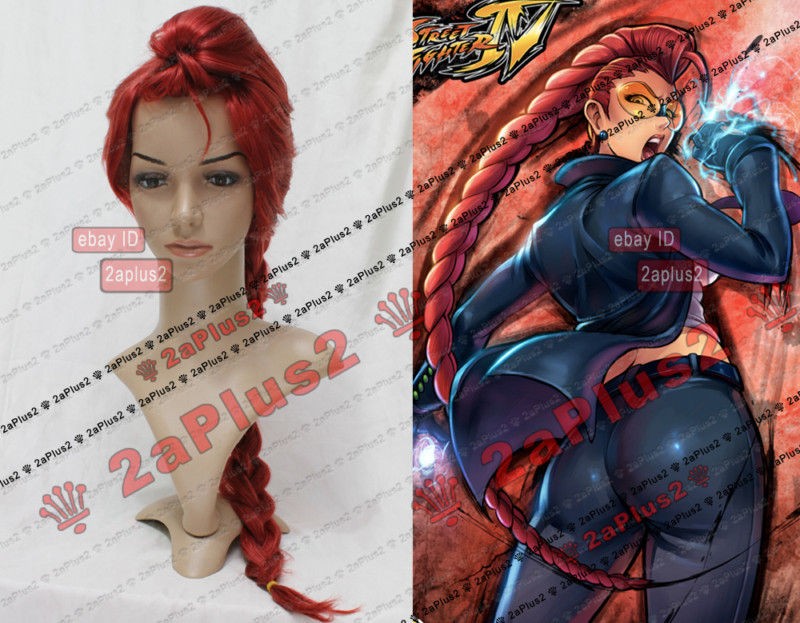 Street Fighter Crimson Viper Cosplay wig {COS} 2@plus2