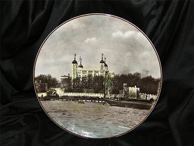 VINTAGE ROYAL DOULTON TRANSLUCENT CHINA PLATE ~ TOWER OF LONDON # 