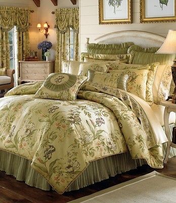 IRIS 4 piece QUEEN comforter set by CROSCILL