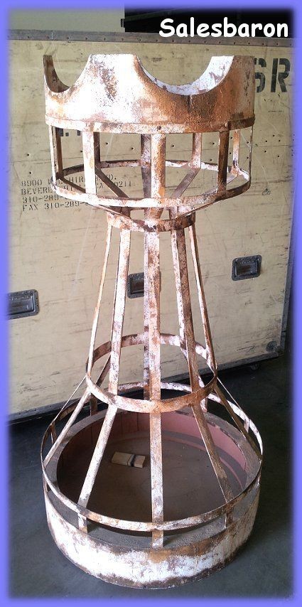 Custom Made Rook Chess Piece Garden Trellis Sculpture Wood Steel Movie 