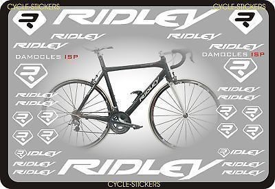 2011 RIDLEY road BIKES DAMOCLES ISP FULL DECAL SET