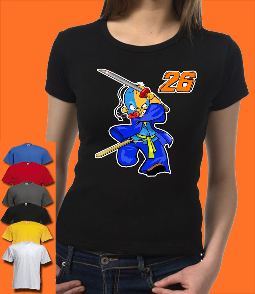 DANI PEDROSA MOTO GP 26 WOMENS T SHIRT ALL SIZES COLOURS AVAILABLE